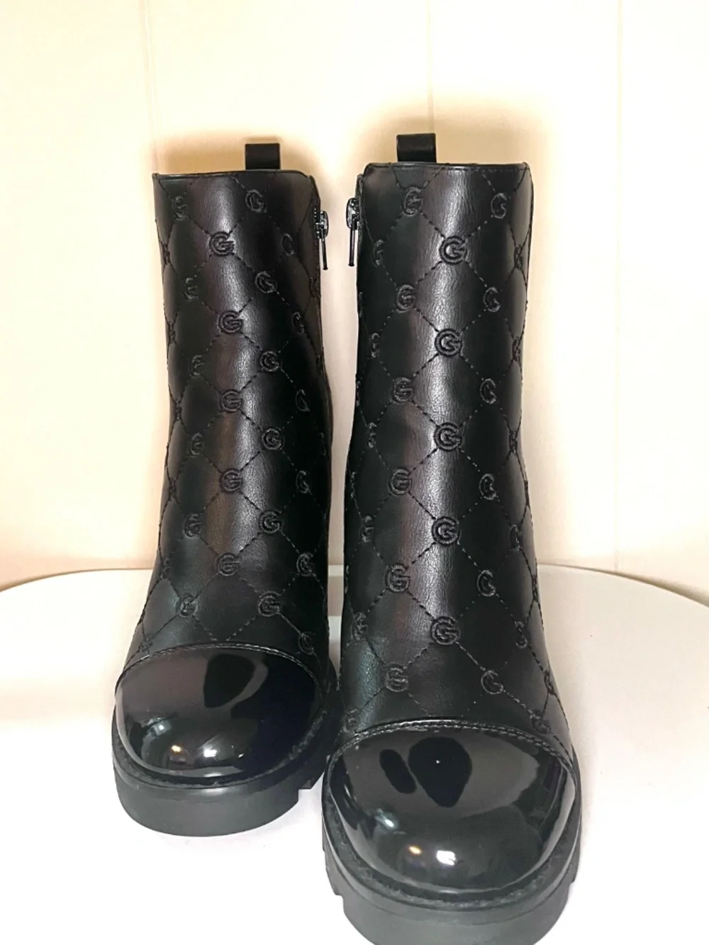 New GBG Los Angeles Women’s Black Platform Boots Size 8